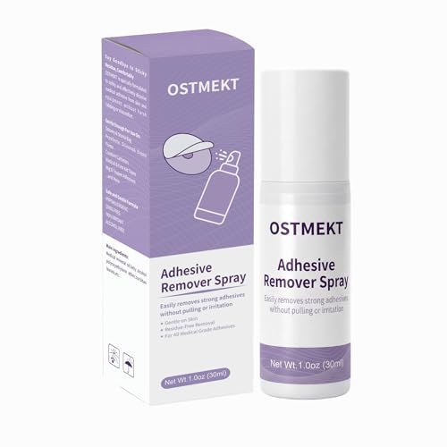 Medical Adhesive Remover Spray No Sting Alcohol Free Ostomy Adhesive Remove Gentle Adhesive Remover for Skin Stoma Mastectomy Adhesive Tape
