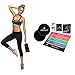 SAHWIN® Elastique Sport Fitness (Lot de 5), Bande de Resistance Set,Équipement d'Exercices pour Musculation Pilates Squat Sport Rééducation Physique et Motrice, Gym, Stretching, Calisthenics et Plus