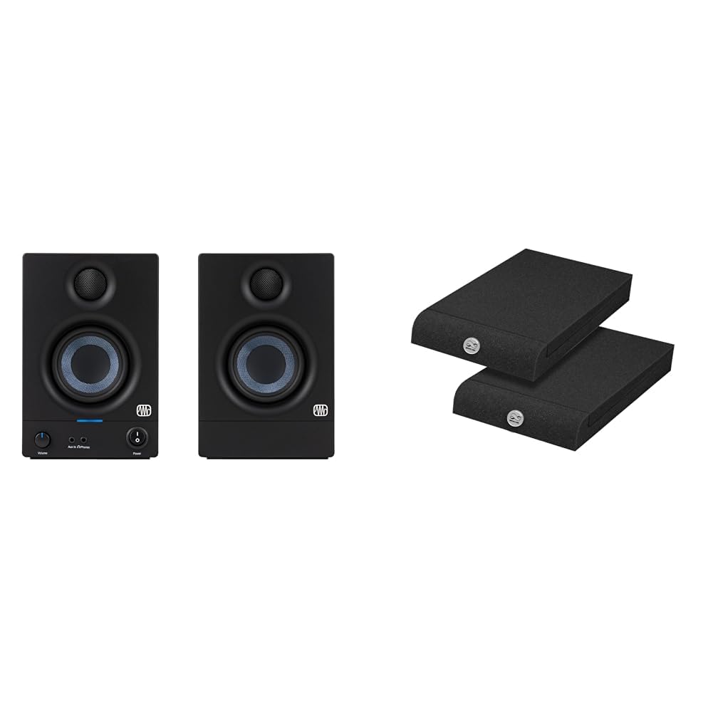 PreSonus Eris 3.5 Gen 2 — Altoparlanti desktop alimentati da 3,5 pollici per multimedia, giochi & Infitronic - INSMA1730-Confezione da 2 pannelli assorbenti per monitor Studio (170 x 300 mm)