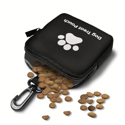 Sacoche à Friandises pour Dressage de Chien | avec clip ceinture et motif patte,Poche Porte-Friandises pour Éducation Canine | Pour Chiot Animal Snack Jouet Extérieur Promenade Course Camping Escalade