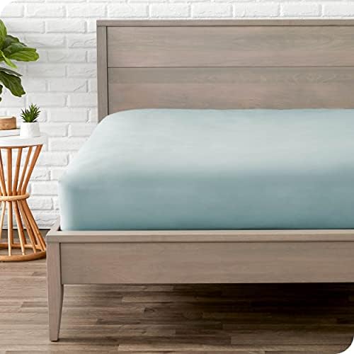 Bare Home Fitted Bottom Sheet Single - Premium 1800 Ultra-Soft Microfibre - Ultra-Soft Wrinkle Free - Deep Pocket - 35 CM Deep - 15" Deep - Single Fitted Sheet (Single, Grey)