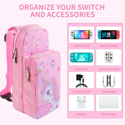 Housse Nintendo Switch OLED HYPERCASE : sacoche de transport portable pour console de jeux