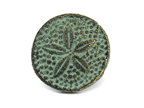 Handcrafted Nautical Decor K-1305-bronze Hampton Nautical Cast Iron Sand Dollar Napkin Ring, Bronze, 2"