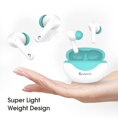 Image of Candytech Vibe TWS with 13mm Dynamic Sound Driver & Signature Sound & True Bass,30 Hrs Playtime, Touch Controls, Google & Siri Assistant Type C Fast Charging (Black Orange)