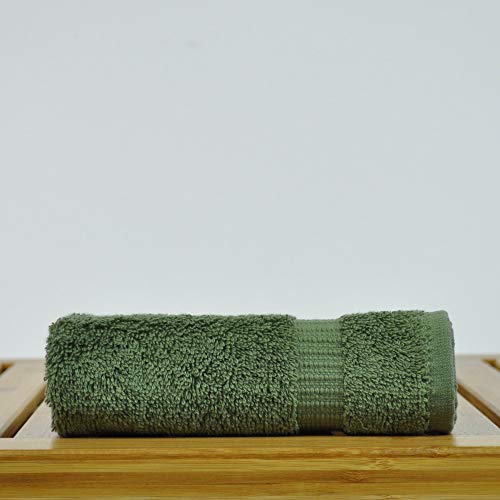 Luxury Hotel & Spa Collection Highly Absorbent, Quick Dry 100% Turkish Cotton 700 Gsm, Eco Friendly Towel, For Bathroom, Gymand Kitchen Dobby Border Soft Towel Set (Mix Color, Wash Cloths - Set Of 12) #TOP4