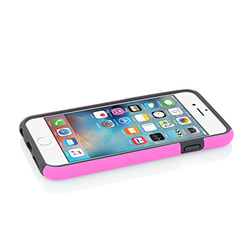 Iphone 6S Case, Incipio Dualpro Case [Shock Absorbing] Cover Fits Both Apple Iphone 6, Iphone 6S - Highlighter Pink/Charcoal #TOP3