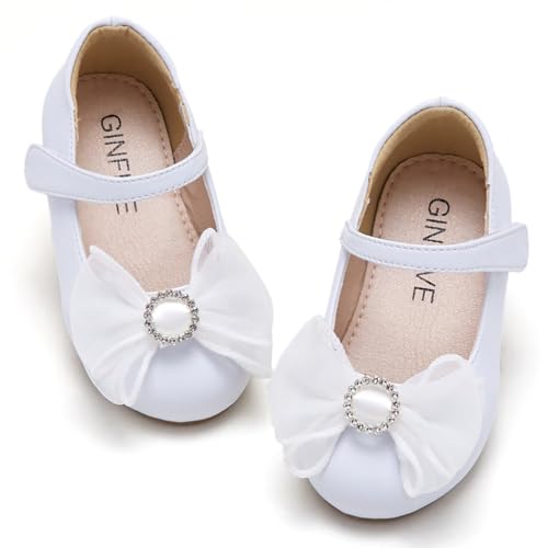 GINFIVE �c�� �K�[���Y �h���X�V���[�Y ���g���K�[���Y ���A���[�W�F�[�� �o�����[�i �t���b�g�V���[�Y �c��, Gf373-�z���C�g, 8 Toddler