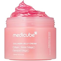 medicube Jelly Cream with Collagen, Niacinamide | Freeze-Dried Hydrolyzed Collagen for Skin Barrier Hydration & 24H Glow | Plumper, Firmer looking skin | 3.71 fl.oz