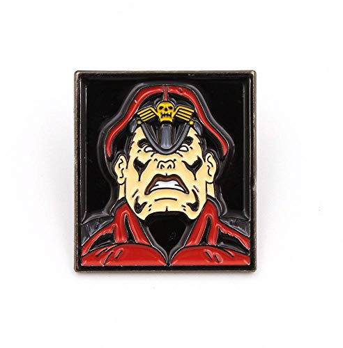 Image of DTR Street Fighter Pin Badge M. Bison Pins Brooches