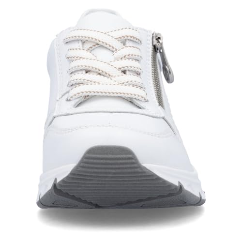 Rieker Damskie półbuty typu sneakers 48134, damskie półbuty, luźna wkładka, Biały 81, 38 EU