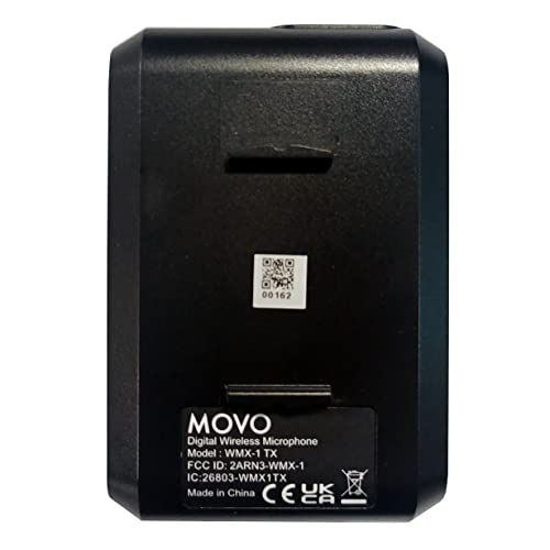 Movo WMX-1-DUO 2.4GHz Drahtloses Lavalier-Mikrofonsystem, kompatibel mit DSLR-Kameras, Camcordern, iPhone, Android-Smartphones und Tablets (60m Audio-Reichweite)