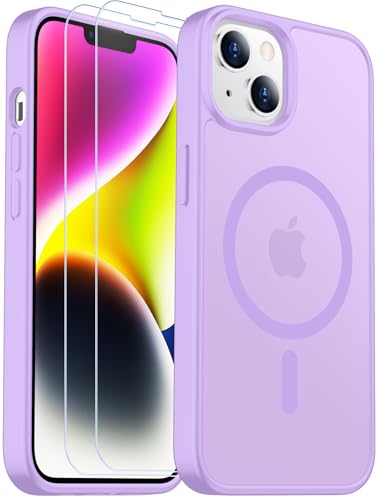 Coque magnétique iPhone 14 Plus SPIDERCASE translucide avec 2 verres trempés