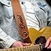 Personalized Engraved Leather Guitar Strap, Custom Name Guitar Body Strap 2.3