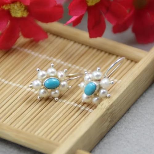 Pendientes de estilo étnico con acabado retro y diseño minimalista 5