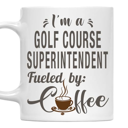 MONIZILUCKY I'm a Golf Course Superintendent Mug, Fueled by Coffee Cup Gift