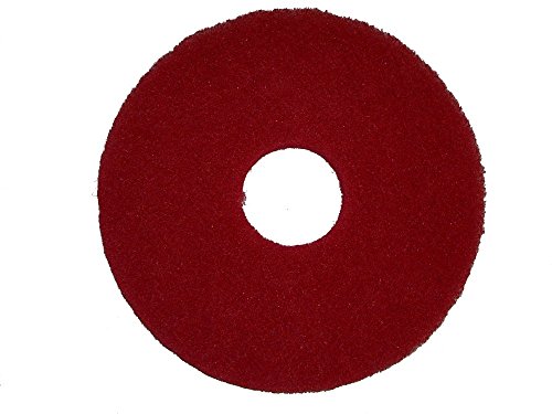 Image of Bissell BigGreen Commercial 437.055BG Polish Pad for BGEM9000 Easy Motion Floor Machine, 12 inch, Red