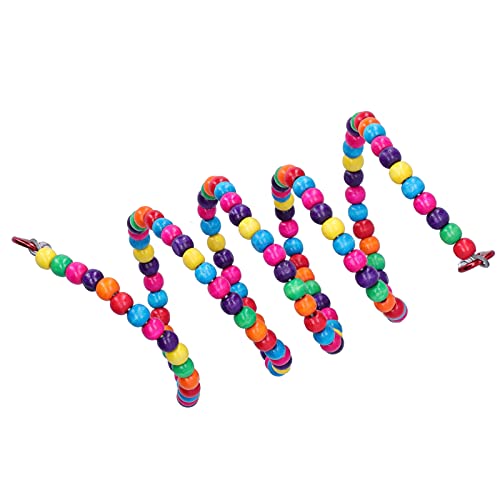 Corda Em pé de Pássaro Flexível Gaiola Colorida Pendurada Em Mastigação de Brinquedos de Escalada Su