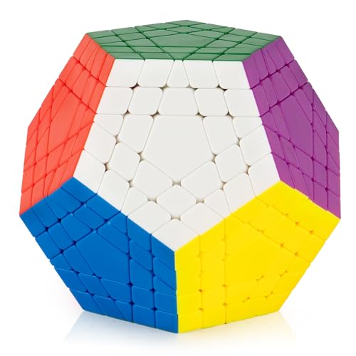 Ganowo Megaminx Speed Cube Gigaminx 5x5 Cubes Brain Teasers for Kids Adults Boys Teens