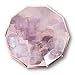 Light Purple Watercolor w Rose Gold Large Paper Plates - Birthday, Wedding, Showers Disposable Party Plates - Harlow & Grey Amethyst (8 Count)