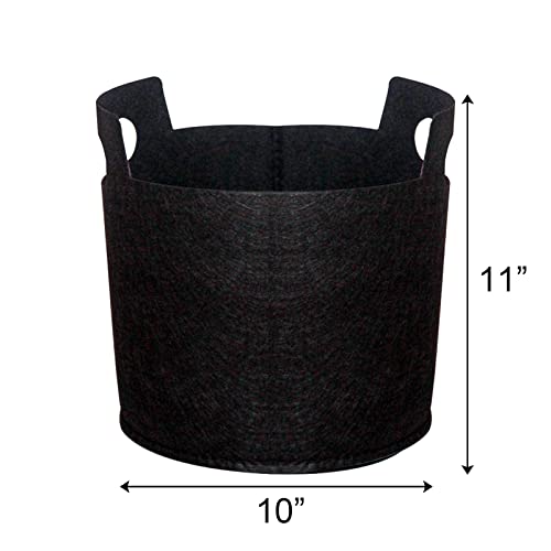 Elsjoy 9 Pack 3 Gallon Grow Bags With Handles, Nonwoven Fabric Planting Bags Portable Gardening Pot For Vegetables, Fruits, Indoor & Outdoor #TOP1