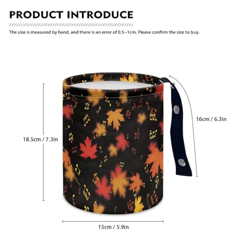 Image of Mushroom Moon Automotive Trash Bin Trash Bag for Cars Hanging Headrest for Back Seat Collapsible Reusable Waterproof Car Organizer
