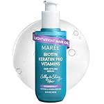 MAREE Hair Oil for Frizzy and Damaged Hair with Vitamins A, E, B5 - Anti Frizz Control Sérum for Curly Women & Men - Aceite de Argán Para el Cabello - Biotin Keratin Antifrizz Products 3.4 fl oz