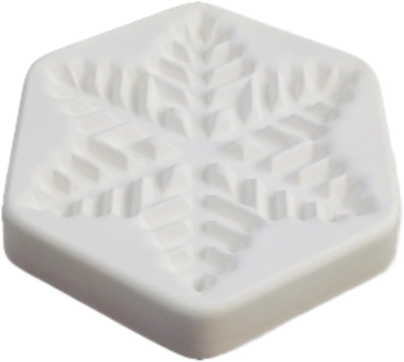 7"X 6"-Deep 1" December Snowflake Mold Glass Fusing