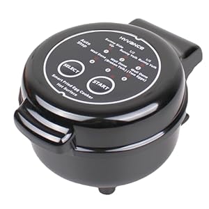 Smart Fried Egg Cooker, 6 Fried Egg Features, Make fried egg like Sunny side up, Over easy etc. It automatically stops with sound alert when done, Non stick coating, Patent applied (BLACK)