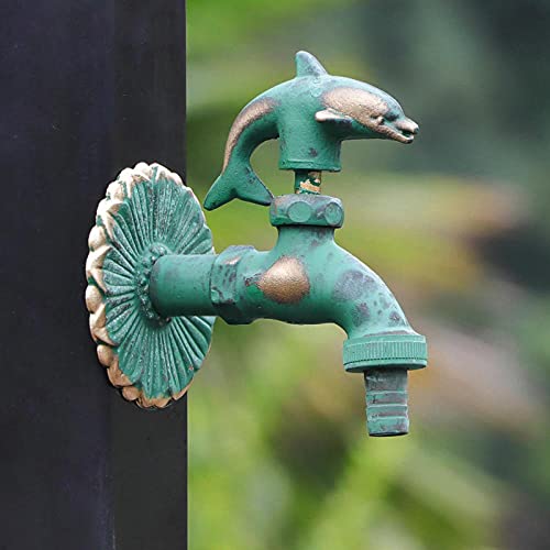 Robinet extérieur en bronze au design animalier et finition soignée
