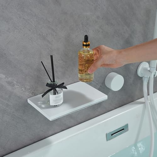 Bathtub Taps mélangeur douche cascade et pommeau gris LWX - 4