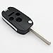 4 Buttons Flip Folding Car Remote Key Fob Cover Key Shell Case Compatible with Honda Civic Accord CRV Fit Pilot
