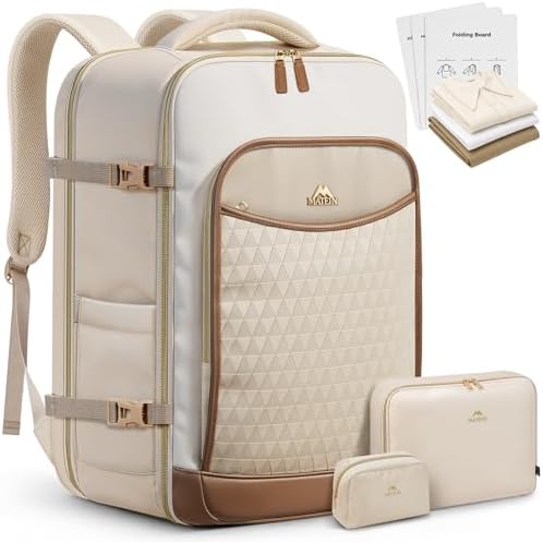 MATEIN HER Carry on Backpack 22x14x9, 45L Large Travel Backpack f...