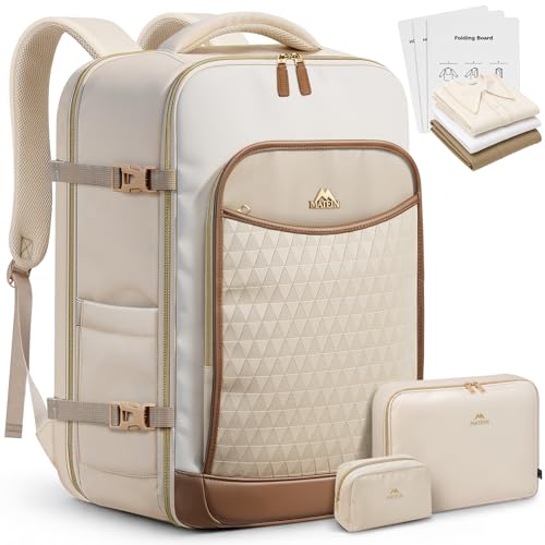 MATEIN HER Carry on Backpack 22x14x9, 45L Large Travel Backpack for Women