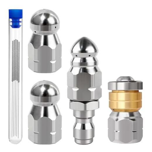 4PCS Pressure Washer Sewer Jetter Nozzle Kit