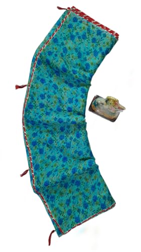 Image of Lado Rani Kota Doria Cotton Silk Flower Print sarees with blouse