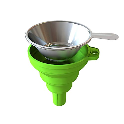 BIQU 3D Printer Accessories Silicone Collapsible Funnel with Stainless Steel Resin Filter Cup