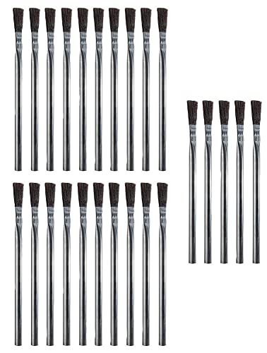 Flussmittelbürste, runder Griff, antistatische Bürsten, antistatische Bürsten, 25 Stück | WLACCFB-02