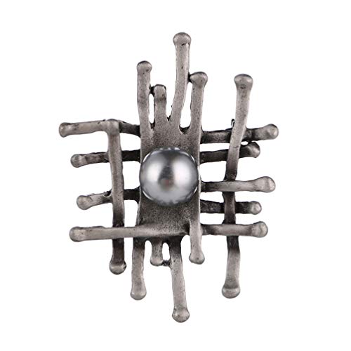 FENICAL Broche de Perlas Vintage Cardigan Pin Chal Broche suéter Pin de Solapa para Damas