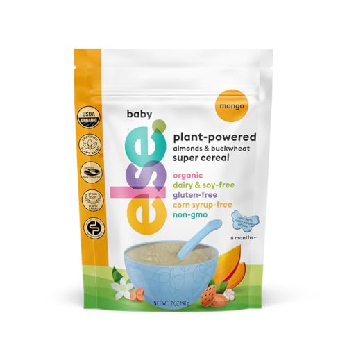 Else Nutrition Super Cereal For Babies 6 mo+, Baby Cereal with Real Whole Plants, Nutritionally Balanced meal, with gluten free carbs and plant...