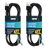 FNXPOW 2 Pack 9FT 14/3C SJTW Appliance and Power Tool Cord, 14 Gauge 3 Prong...
