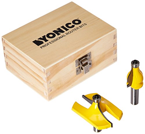 Yonico Handrail Molding Router Bits Set Lrg Thumbnail & Beaded 1/2-Inch Shank 18223 #TOP17