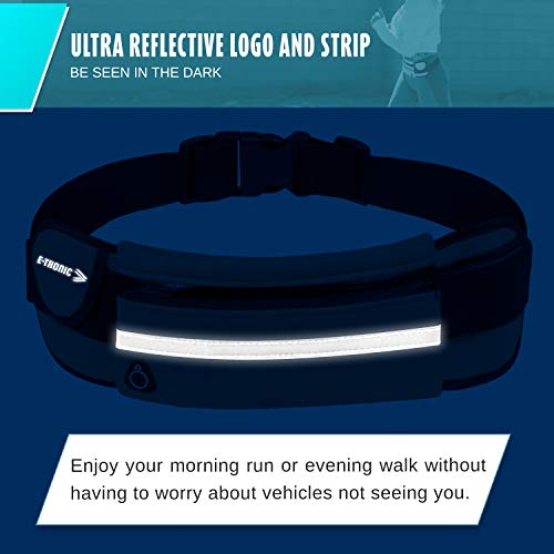 E Tronic Edge Running Belt for Women and Men, Money Belt and Running Fanny Pack, Hiking Fanny Pack, Holder for Cell… - Image 6