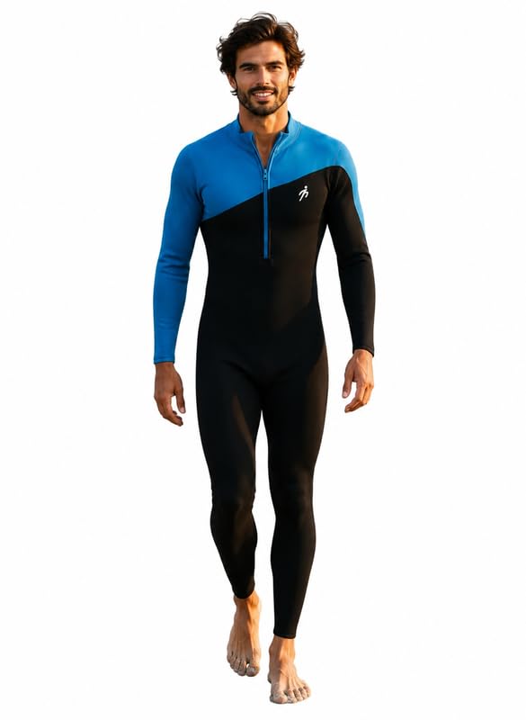 Keepfit Men's UPF 40+ Sun Protection Antibacterial Full-Body Swim Suit-picture-24