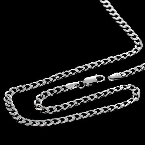 SilverAmber Jewellery UK - Sterling zilveren 35,5 cm, 40,5 cm 45,5 cm, 51 cm, 61 cm, 71 cm, 81 cm, 91 cm, 101,5 cm delicate Italiaanse curbs, kabel, slang en andere stijlen kettingen, 24, Sterling