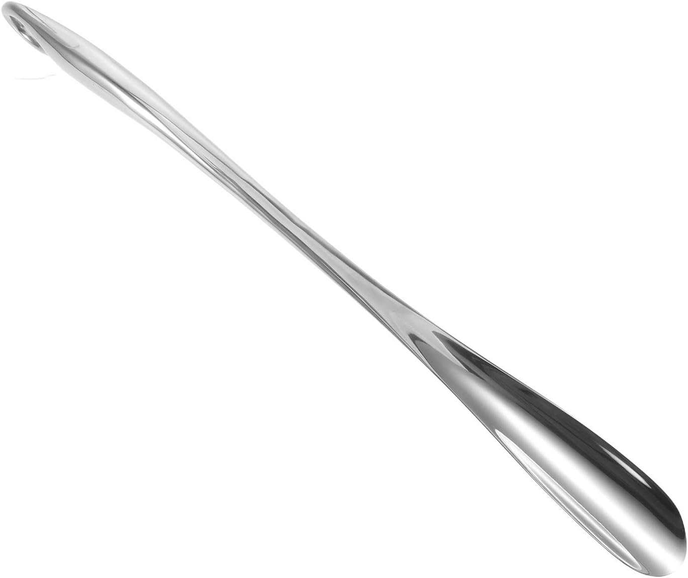 Long Handle Aluminum Alloy Shoe Horn 52cm Silver for Sneakers
