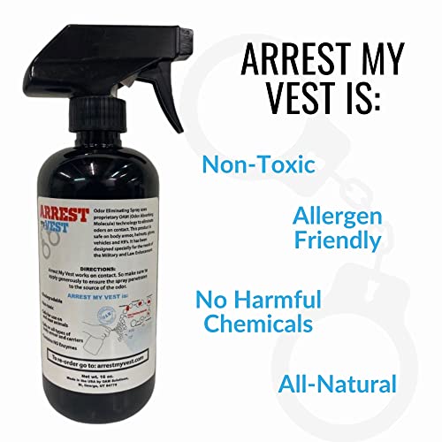 Arrest My Vest Military and Police Grade Odor Eliminating Spray for