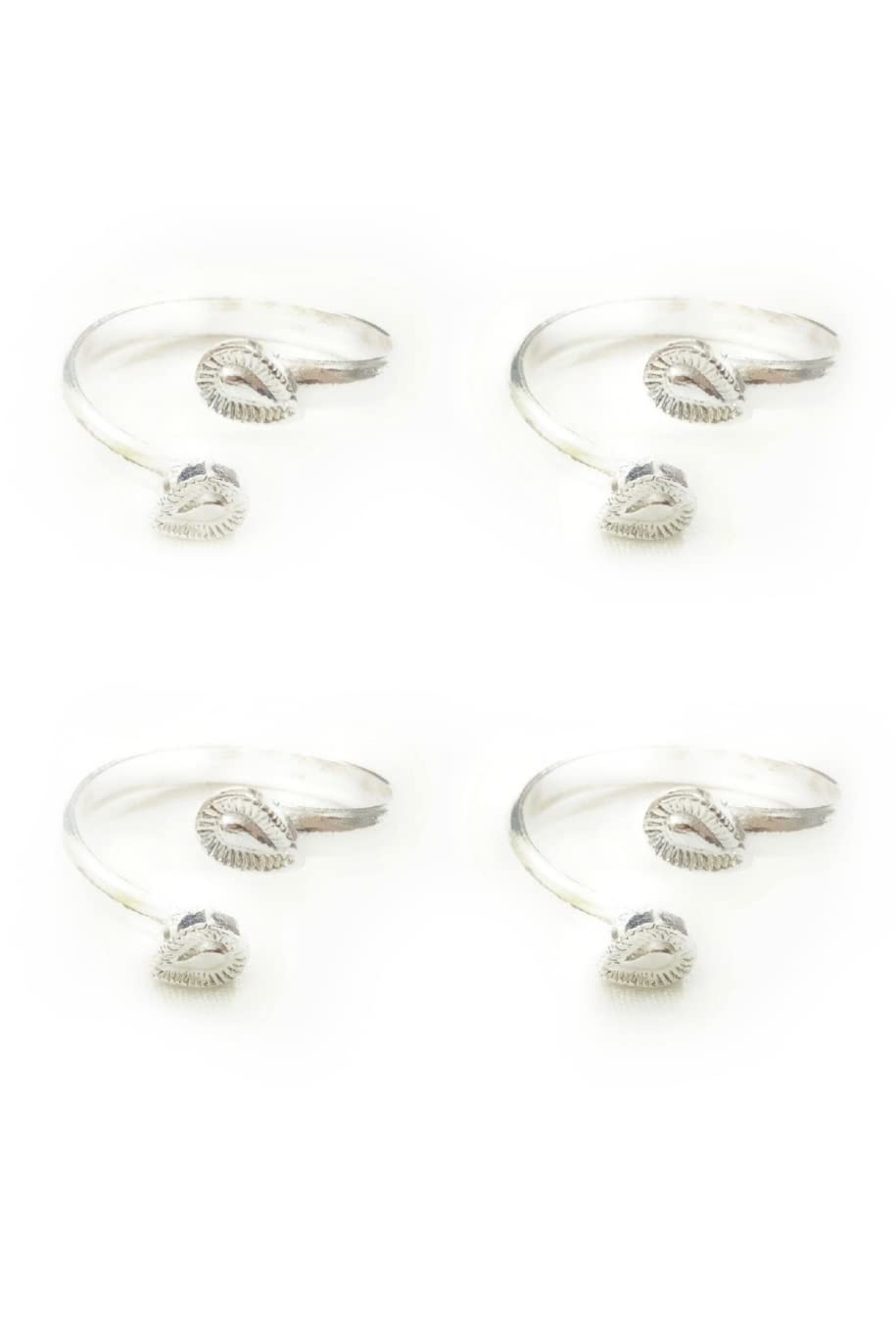 SMARNN Toe rings Bichiya Silver Plated Adjustable Bichiya Everyday Simple for Women & Girls Traditional (Pack of 4) (B07WQHHVJD) Amazon Price History, Amazon Price Tracker