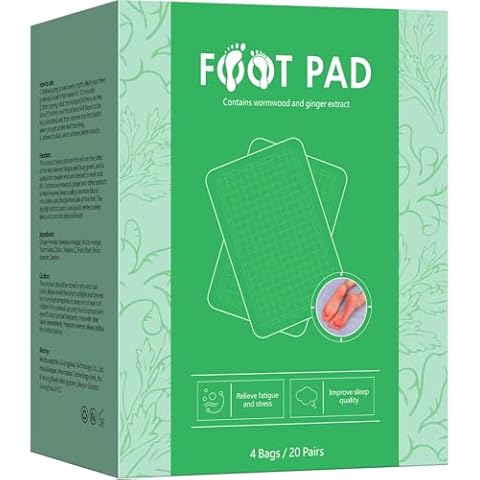 Natural Cleansing Foot Pads - 40PCS, Deep Cleansing Foot Pads with Ginger, Wormwood, Bamboo Vinegar for Foot Care, Relieve Foot Fatigue, Suitable for Travel or Home Use Cover