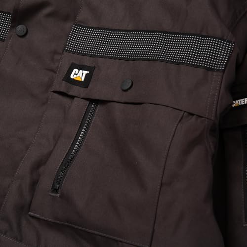 Caterpillar Men's Heavy Insulated Parka (Regular and Big & Tall Sizes), Graphite, Small