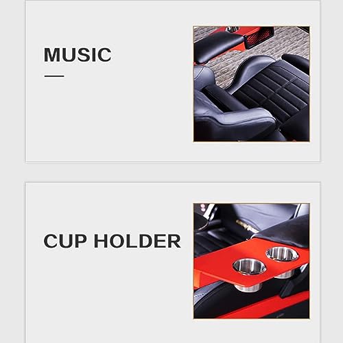 Ergonomic Gaming Chair, Adjustable E-Sports Integrated Cockpit Chair, Heavy Duty Computer Chair, with Footrest and Lumbar Support Massage - Image 9